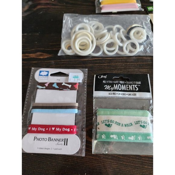 LOT - Journal Scrapbook Embellishments Ribbon & Accessories Retired New #26 - Picture 10 of 16